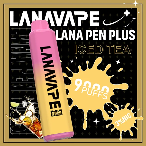 一次性電子煙 LANA PEN PLUS 9000口 22種口味 冰紅茶