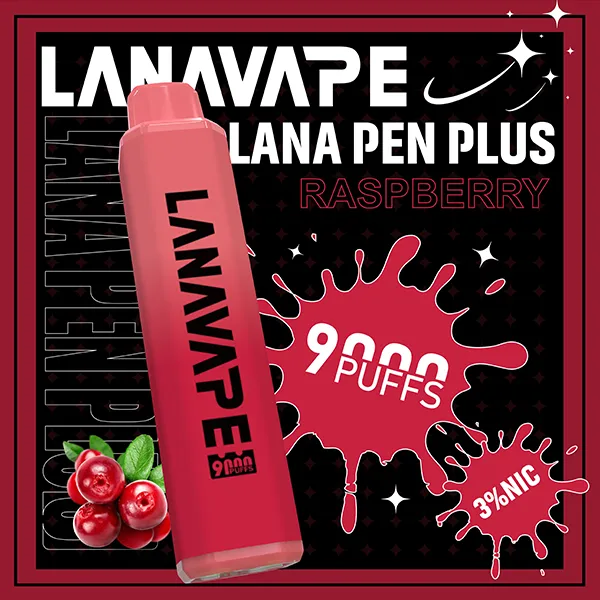一次性電子煙 LANA PEN PLUS 9000口 22種口味 曼越莓