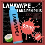 一次性電子煙 LANA PEN PLUS 9000口 22種口味 椰子水