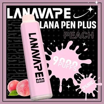 一次性電子煙 LANA PEN PLUS 9000口 22種口味 水蜜桃
