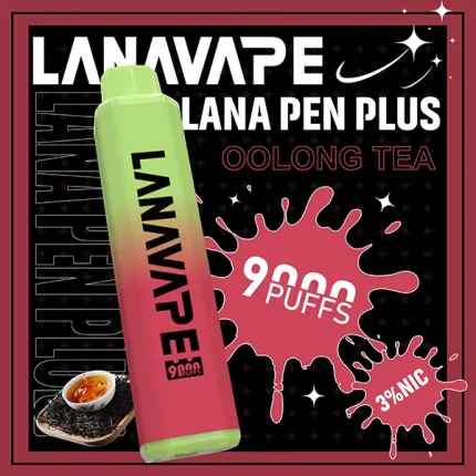 一次性電子煙 LANA PEN PLUS 9000口 22種口味 烏龍茶