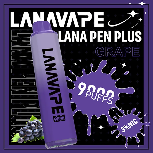 一次性電子煙 LANA PEN PLUS 9000口 22種口味 葡萄