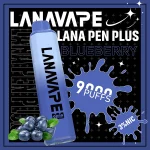一次性電子煙 LANA PEN PLUS 9000口 22種口味 藍莓