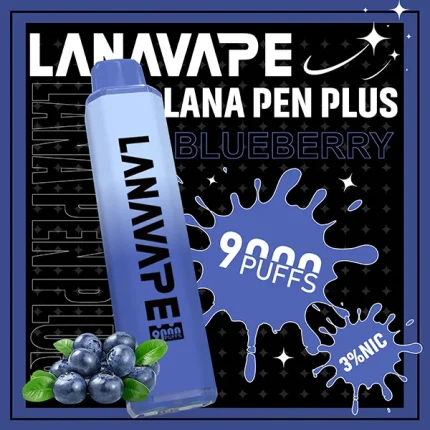 一次性電子煙 LANA PEN PLUS 9000口 22種口味 藍莓
