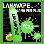 一次性電子煙 LANA PEN PLUS 9000口 22種口味 蘋果