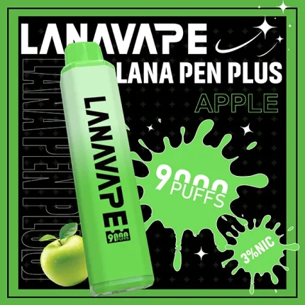 一次性電子煙 LANA PEN PLUS 9000口 22種口味 蘋果