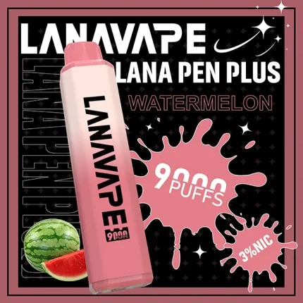 一次性電子煙 LANA PEN PLUS 9000口 22種口味 西瓜