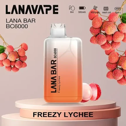 一次性電子煙 Lana Bar BC 6000口 16種口味 荔枝