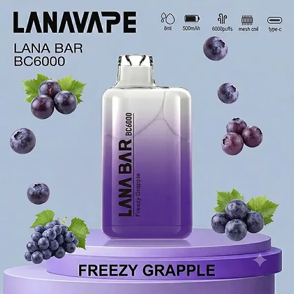 一次性電子煙 Lana Bar BC 6000口 16種口味 葡萄