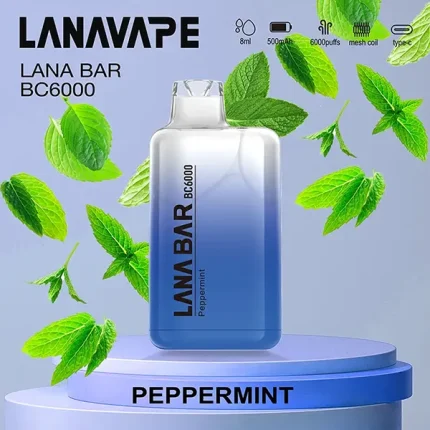 一次性電子煙 Lana Bar BC 6000口 16種口味 薄荷