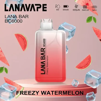 一次性電子煙 Lana Bar BC 6000口 16種口味 西瓜