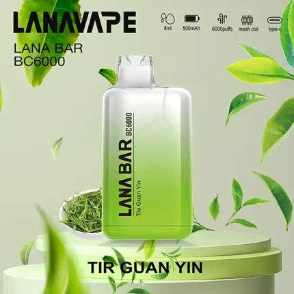 一次性電子煙 Lana Bar BC 6000口 16種口味 鐵觀音