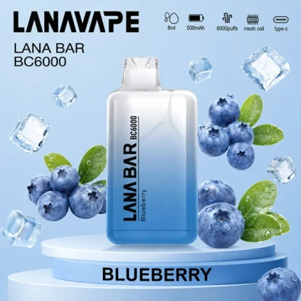 LANA Lana Bar BC 一次性電子煙 6000口 8ml 500mAh Type-C 16種口味
