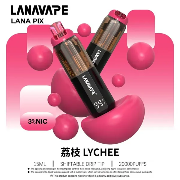 一次性電子煙 Lana PIX 20000口 閃光彈 16種口味 荔枝